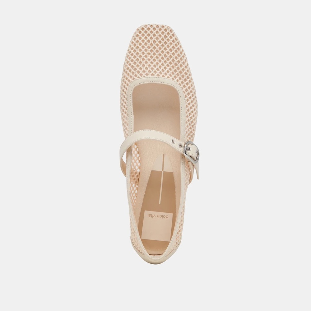 Dolce Vita Rodni Cream Mesh Ballet Flats